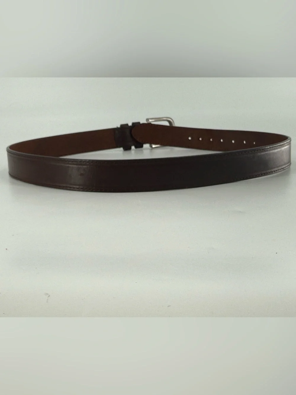 Dark‎ Brown Leather Men’s Belt 36